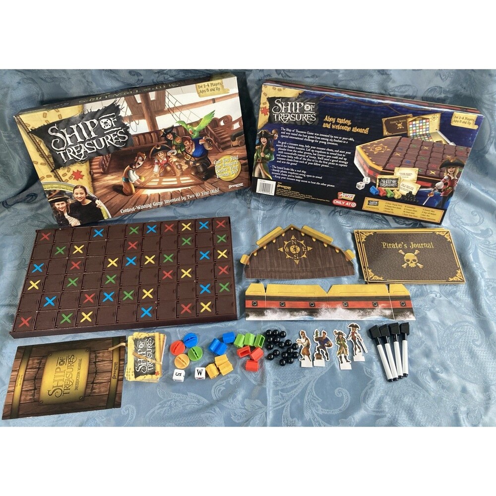 Ship of Treasures Family Board Game (2017 Pressman) Pirates